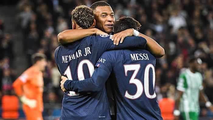 PSG’s star trio: Lionel Messi, Kylian Mbappe and Neymar